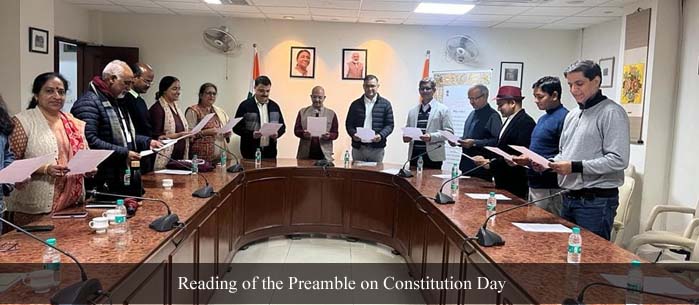 Reading of the Preamble on Constitution Day