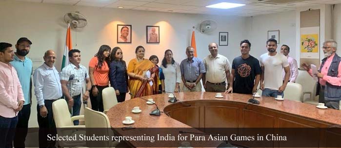 Selected Students Para Asian Games in China