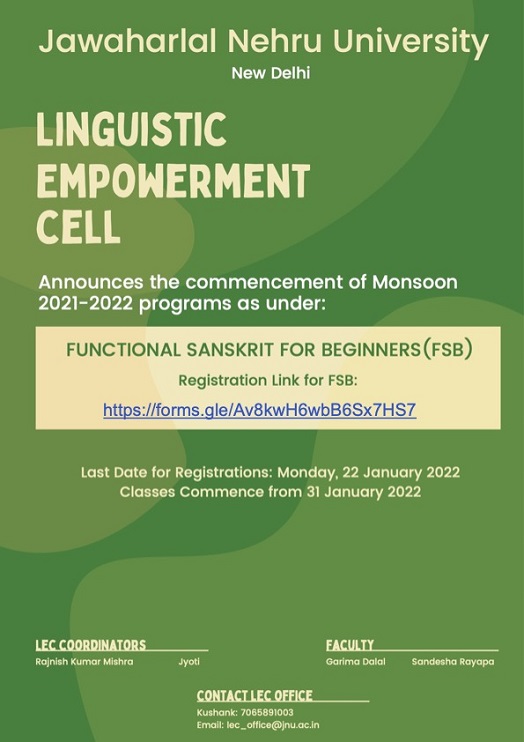 LEC Sanskrit Course MS 2021-22