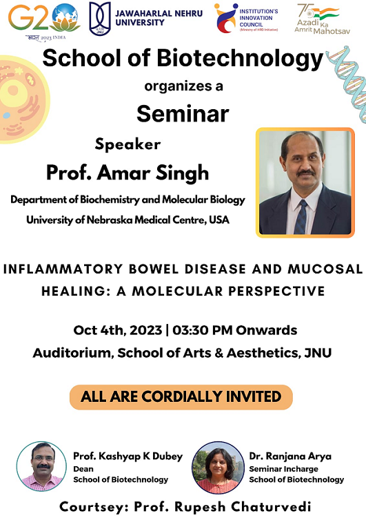 Talk by Prof Amar Singh
