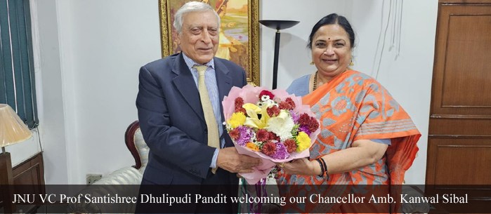 Welcome of Chancellor Shri Kanwal Sibal in JNU