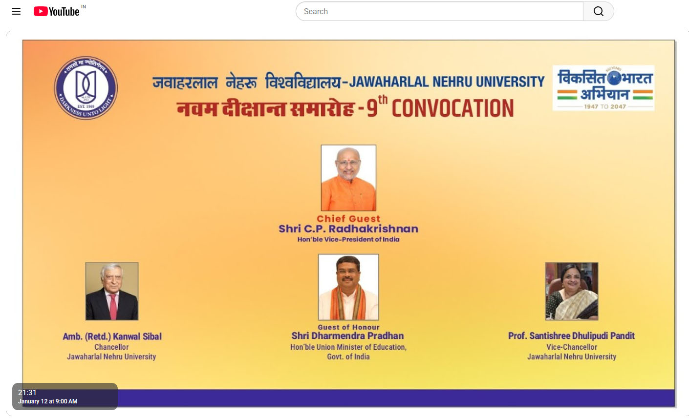 9th Convocation