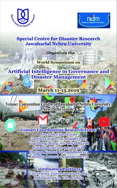 SCDR organises World Symposiumon Artificial Intelligence in Governance and Disaster Management