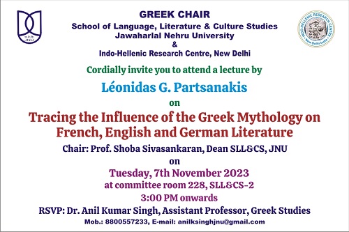 Greek Chair lecture